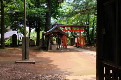 旧大谷場村　村社　氷川神社と小さな あじさい園