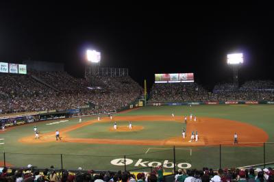 野球にそれほど興味の無い私でも、球場観戦は楽しい。食べ物も豊富。