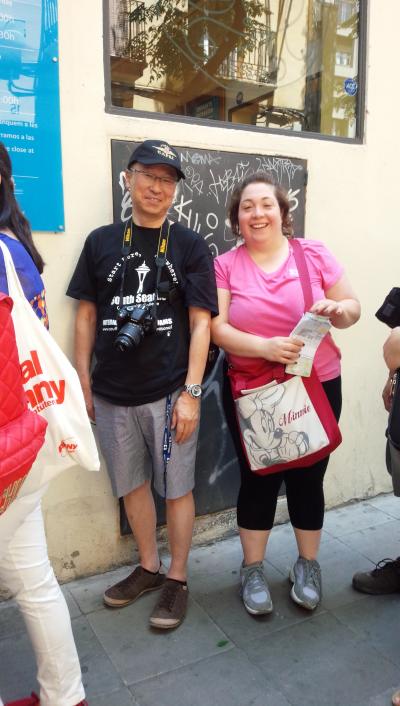 初スペイン バルセロナで海鮮ランチ