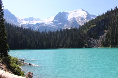 キャンプして氷河湖を見に行こう～♪ ３、ハイキング、３つの氷河湖（Joffre Lakes）とマチエー氷河