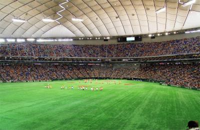 2015GW横浜・東京家族旅行その2ーアウェーの東京ドーム:トラキチ達の熱い応援でもりあがるレフトスタンドで野球観戦&江戸川橋本格手打ちパスタのイタリアレストラン「Bandiera(バンディエラ)」での夕食編-