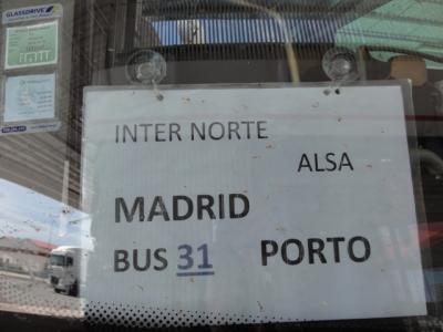 バスは国境を越えて・・(スペイン→ポルトガル)