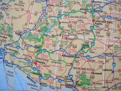 アリゾナ、ユタ、コロラド、ニューメキシコ周遊ドライヴ（１）　準備からセドナまで