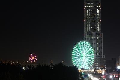 第63回岸和田港まつり花火大会(りんくうゲートタワービルとコラボ）