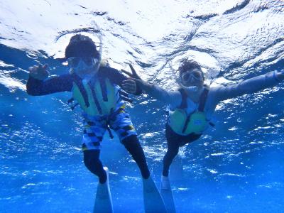 2015年７月雨でもケラマブルー母子旅