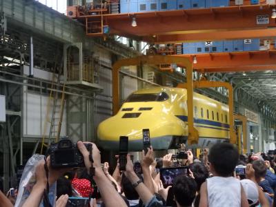 ドクターイエローが空を飛ぶ? JR東海浜松工場 新幹線なるほど発見デー