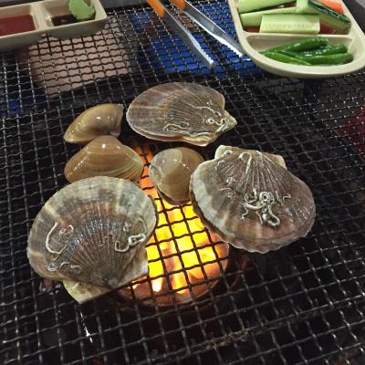 広安里ビーチ★貝焼き