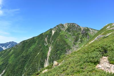 槍・穂高の大パノラマ　常念岳…２　（蝶槍から常念・前常念・三俣）