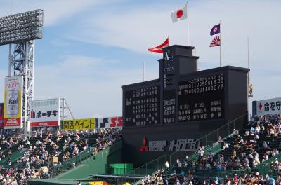 兵庫県西宮市　甲子園球場で夏の高校野球大会観戦(2015年8月)