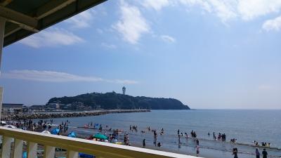 片瀬江ノ島海水浴と江の島灯籠!!