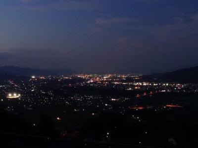 善光寺平の夜景～ナイトビュー姨捨号～