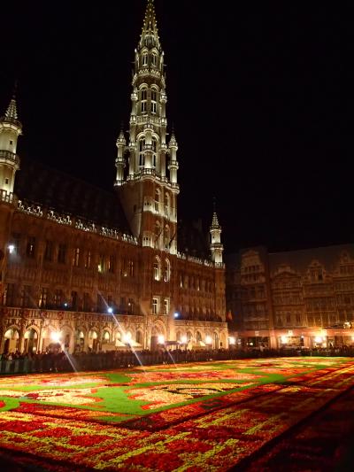 2014.8 3カ国鉄道旅行2.ブリュッセルのフラワーカーペット、テーマは「トルコ」2016年は｢日本｣