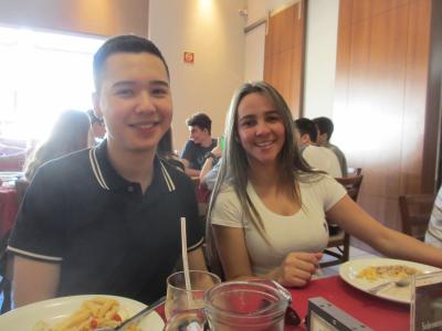 マリンガー空港に迎えに来ていた姪っ子ちゃんとシュハスコに行きました