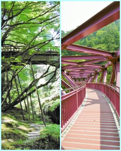 猛暑の福井旅（実は石川県(>_<)）４　こおろぎ橋とあやとり橋