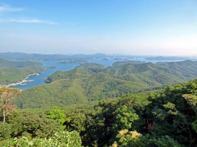 対馬(1)上島編(韓国展望所、豊砲台跡、対馬野生生物保護センター、和多都美神社、烏帽子岳展望台、万関橋)