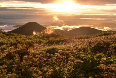 秋田県・山形県の旅（朝日鉱泉の朝から朝日小屋の朝まで）