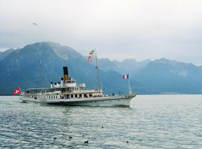 スイストラベルパスで巡る初スイスとついでにベネチア、ミラノの夫婦旅２１日  no13 モントルーでレマン湖クルーズ