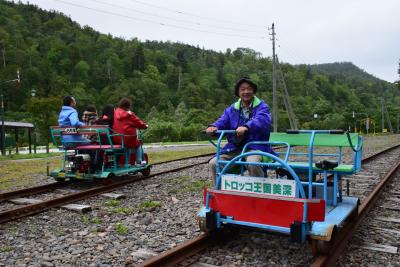 国鉄美幸線廃線跡をエンジン付トロッコで運転体験（北海道）