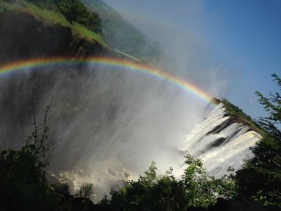 南アフリカ旅行　２日目　ザンビア　ビクトリアの滝、アフリカ村そしてサファリ