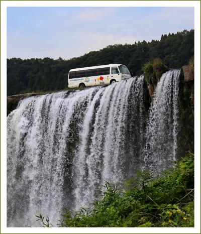 Solitary Journey［1647］彼岸花とコスモスが満開でした♪壮大な大瀑布「原尻の滝」と水車通り＜九州車中泊旅＞大分県豊後大野市