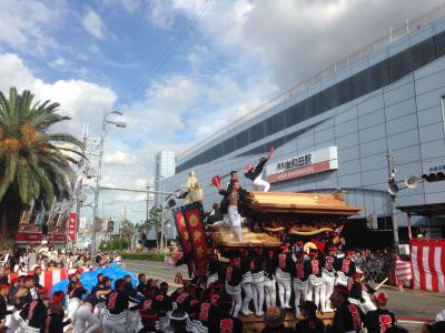 岸和田だんじり祭り　【岸和田駅前パレード】　（大阪 3/3）