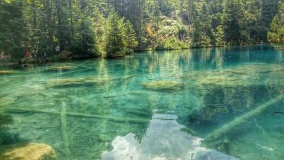 スイス・伝説の青い湖　Blausee【スイス情報.com】 