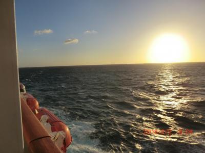 32  At sea to Tenerife　西地中海クルーズ6日目 ；2015/1/15-2/16　Venezia5泊、Firenze4泊のあと,そしてRome７,