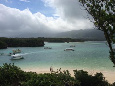 台風去った直後一瞬川平湾へドライブ