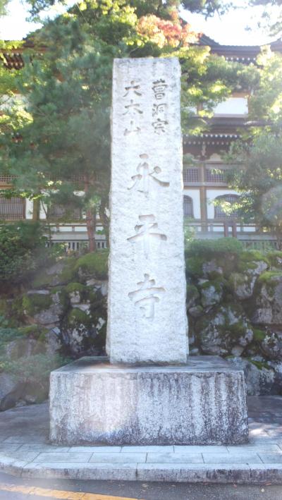 秋の北陸旅行～(12)４日目は福井。念願の「永平寺」と「丸岡城」に行って参りました！