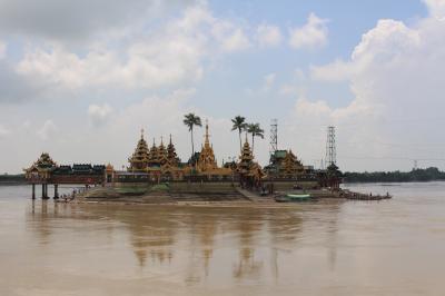 2015東南アジア旅行その７−１　ヤンゴンから日帰りで水中寺院のチャウタンへ