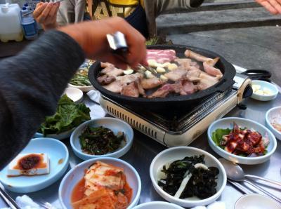 初めての韓国は滞在時間18時間!?とにかく肉！サムギョプサル、ハシゴ♪②ついに本場のサムギョプサル、そして帰国編