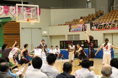 女子バスケ　トヨタ・アンテロープス応援（１/２）　岡崎城とバスケ応援