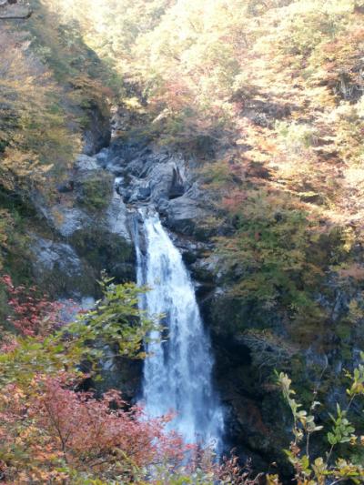 秋保大滝　　滝壺へ紅葉の遊歩道～大滝不動尊観瀑台