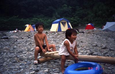 秩父キャンプ　長瀞をカヌーで下る