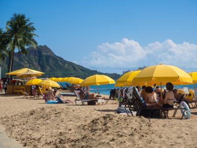 11月のワイキキビーチ