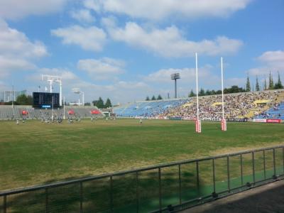 2015/10 初のラグビー生観戦　秩父宮ラグビー場にて大学ラグビーを