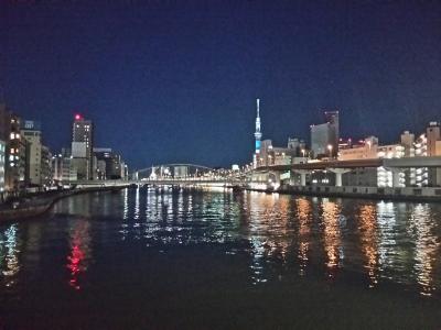 2015東京蔵前から浅草橋を散策  X&#39;mas間近の下町夜景