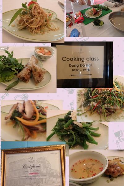 ソフィテルレジェンドメトロポールハノイの本格的なお料理教室＆水上人形劇＆どん引き帰国便ビジネスvol5