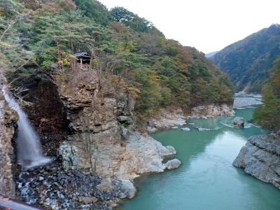 大内宿と鬼怒川・日光の紅葉＜２＞　（龍王峡・鬼怒川温泉）