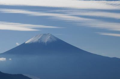山頂は、富士山展望の特等席の高川山登山へ♪