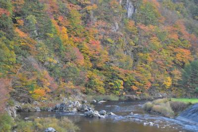 紅葉の山深いローカル線「山田線」から車窓を楽しむ旅（岩手）