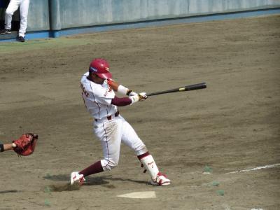 天童市スポーツセンター野球場（温泉旅行ではありません）