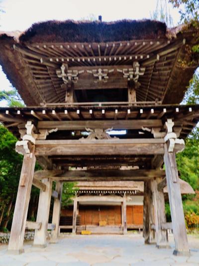 白川郷3/3　荻町合掌造り集落；明善寺周辺散策　☆茅葺きの鐘楼門