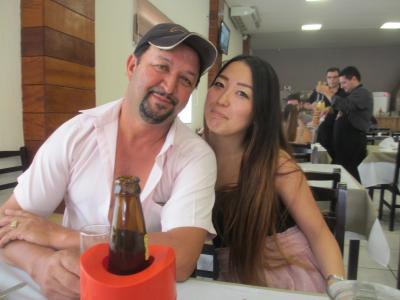 愛弟子ちゃん、航空券を買いに行ってシュハスコで満足！