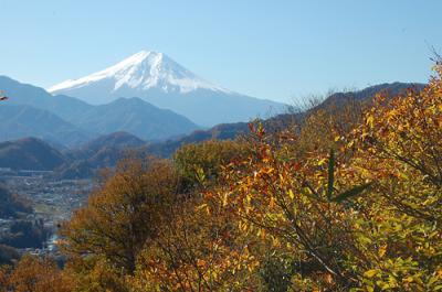 日本三奇橋「猿橋」　大月市秀麗富嶽十二景「岩殿山」