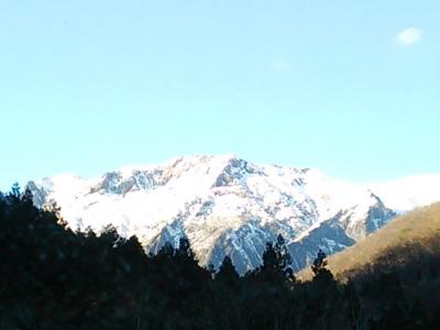 初冬の谷川岳