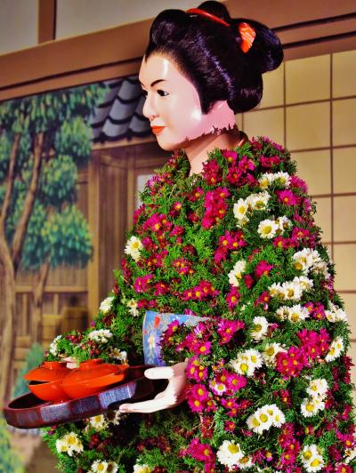 笠間-2　菊人形展　《花燃ゆ》テーマ A　　☆開幕「長洲に関わった女性たち」