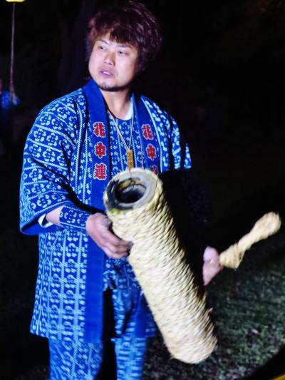 三河-2　【三河伝統手筒花火】 Ａ　開幕　☆中郷神社の氏子が集まり