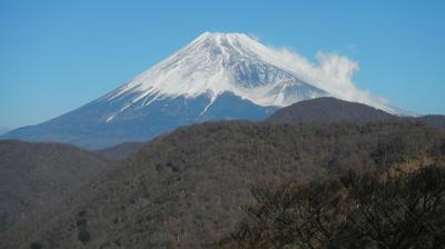 愛鷹山-位牌岳 今年も富士を見て山納め