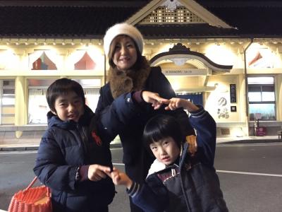 家族旅行 ２０１５年１２月（長男7歳次男4歳）IN 城崎温泉